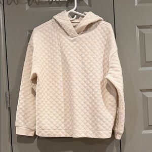 Madewell Cream Quilted Women's Hoodie